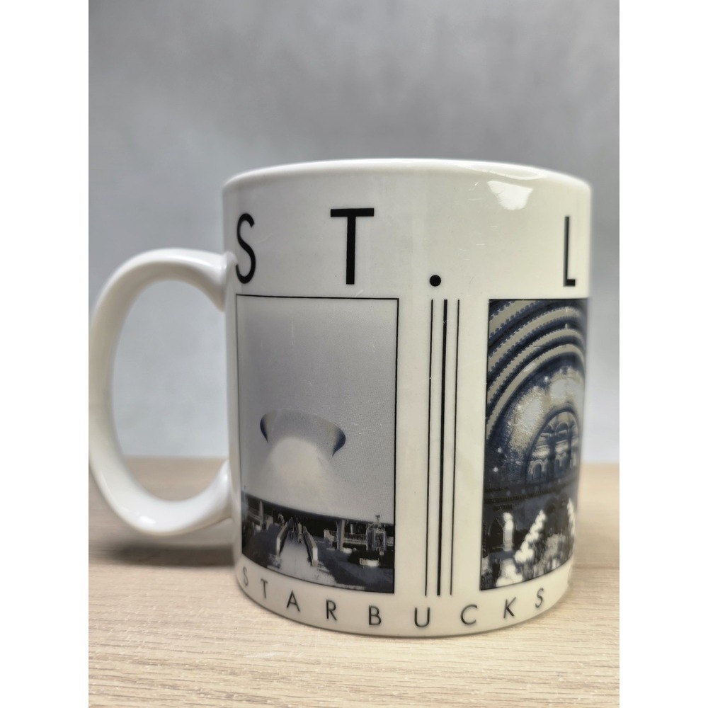 Starbucks 2003 Barista City Scenes Series ST LOUIS 18oz Black White